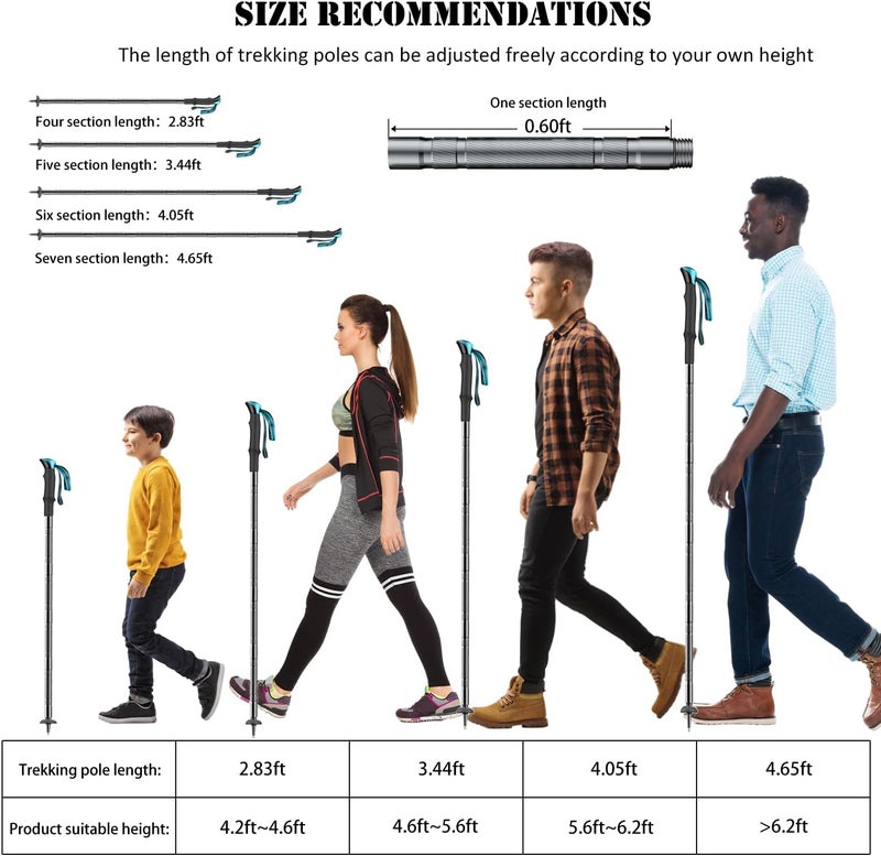 yolid Tactical Walking Stick,Prime 15-in-1 Hiking Pole, Adjustable Multipurpose Tactical Hiking Stick for Men Women Outdoor Adventure - Image 4